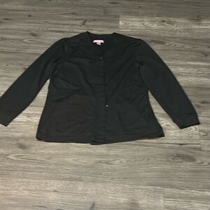 Kia by Kathy Peterson floral pattern scrub jacket